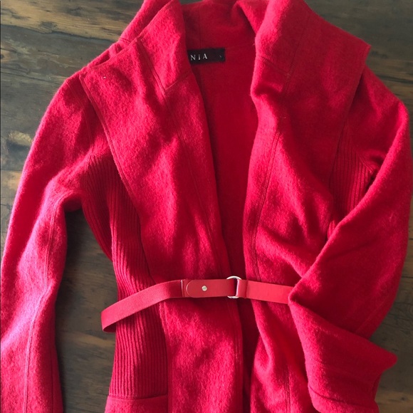 Red Sweater Jacket - Picture 1 of 9